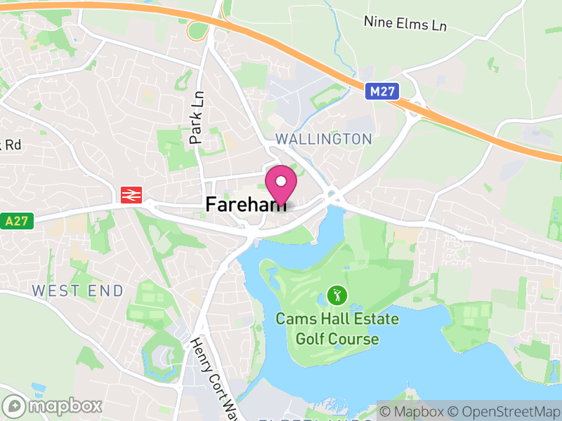 Map of Fareham, Hampshire