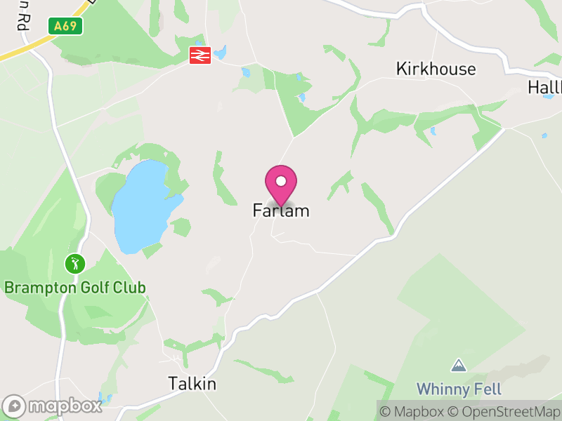 Map of Farlam, Cumberland
