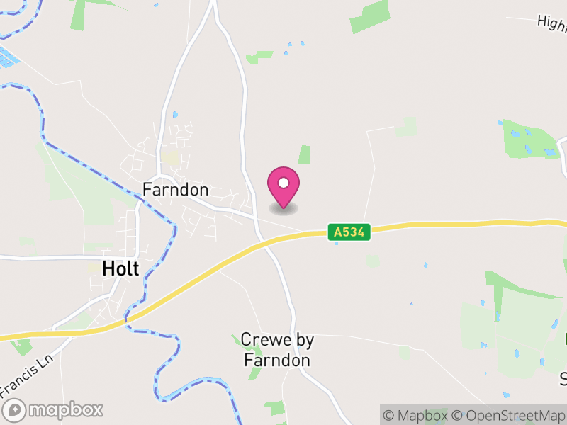 Map of Farndon, Cheshire West and Chester