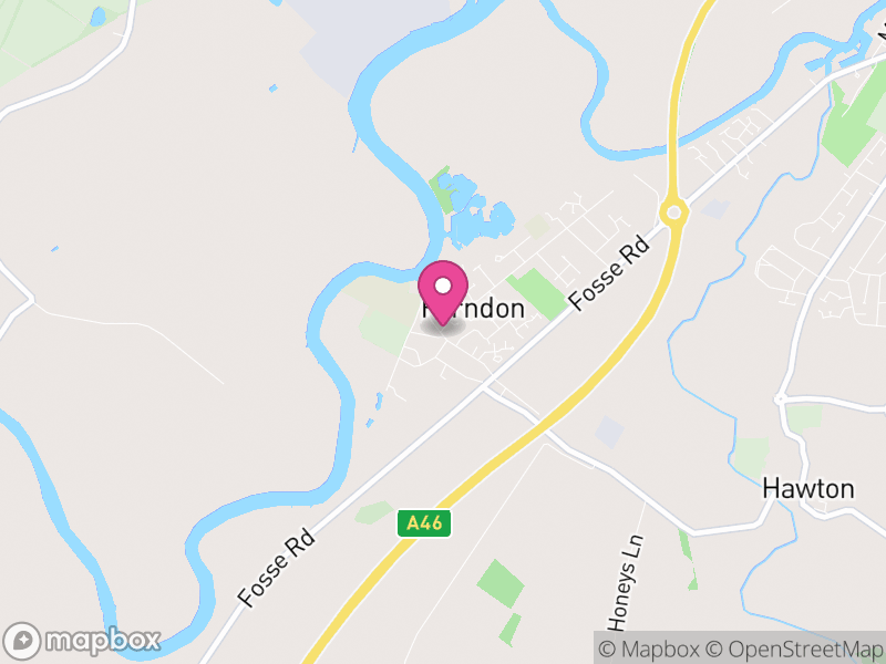 Map of Farndon, Newark and Sherwood