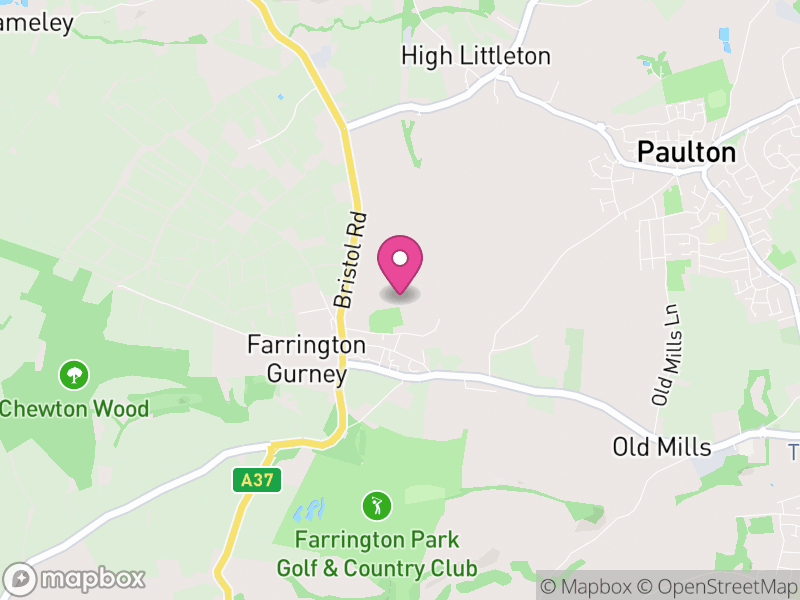 Map of Farrington Gurney, Bath and North East Somerset