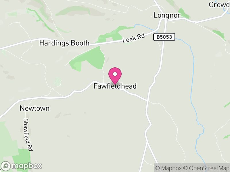 Map of Fawfieldhead, Staffordshire Moorlands