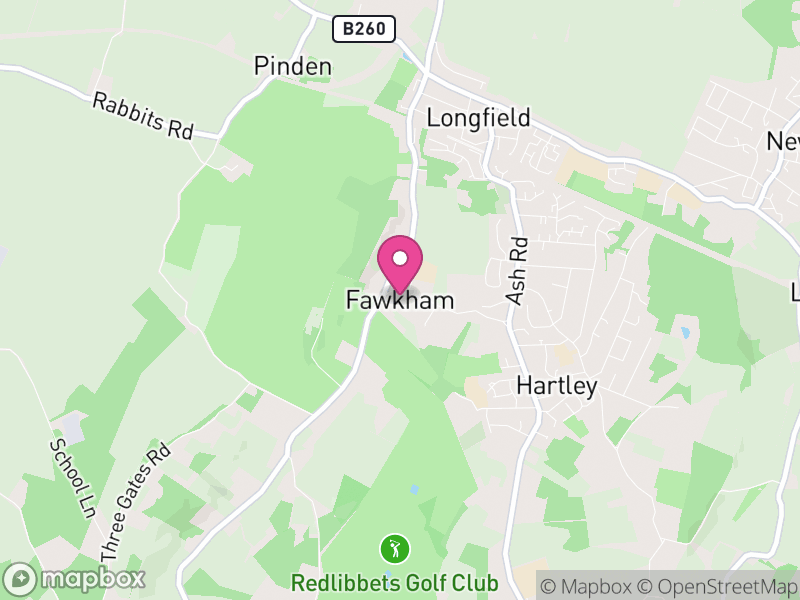 Map of Fawkham, Sevenoaks