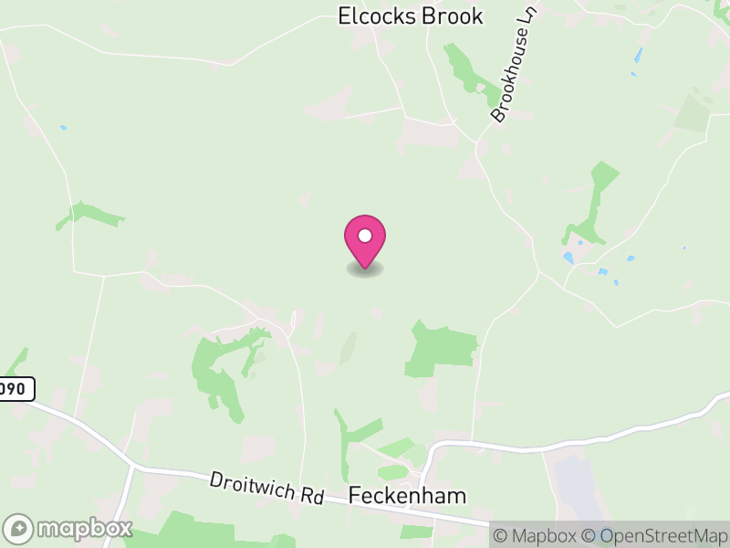 Map of Feckenham, Redditch