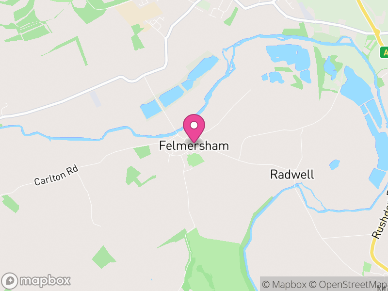Map of Felmersham, Bedford