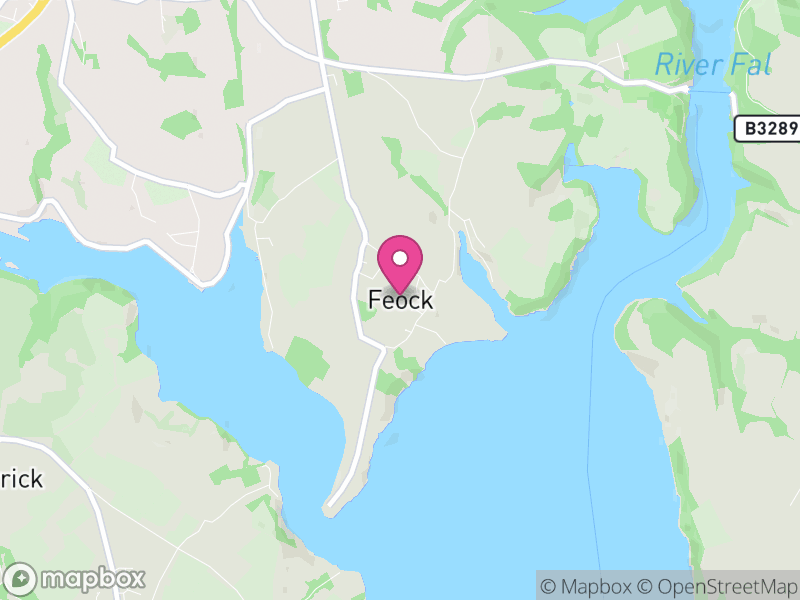 Map of Feock, Cornwall