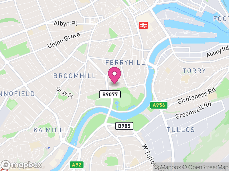Map of Ferryhill and Ruthrieston, Aberdeen