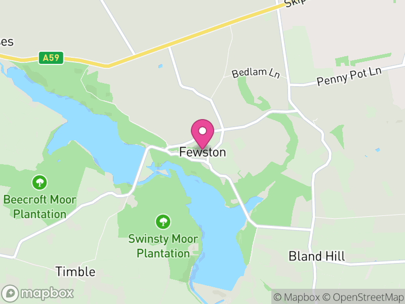 Map of Fewston, North Yorkshire