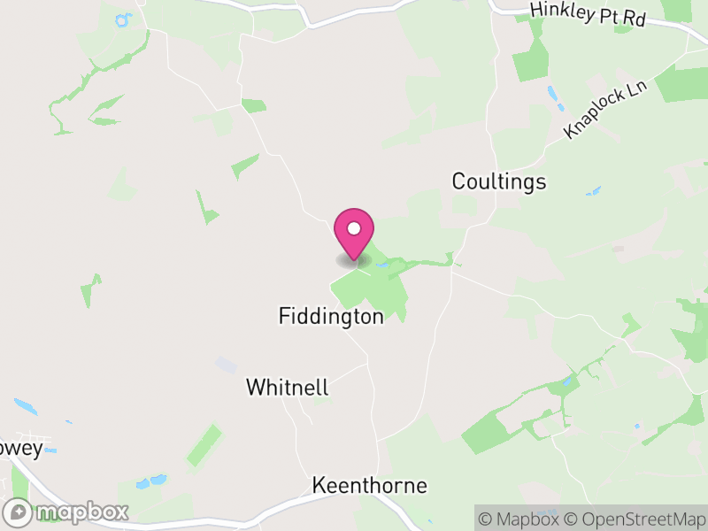 Map of Fiddington, Somerset