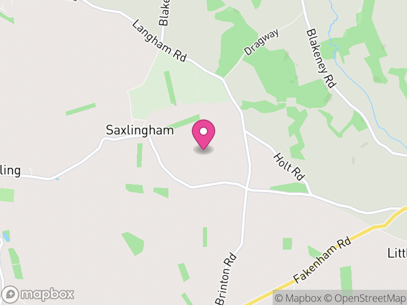 Map of Field Dalling, North Norfolk