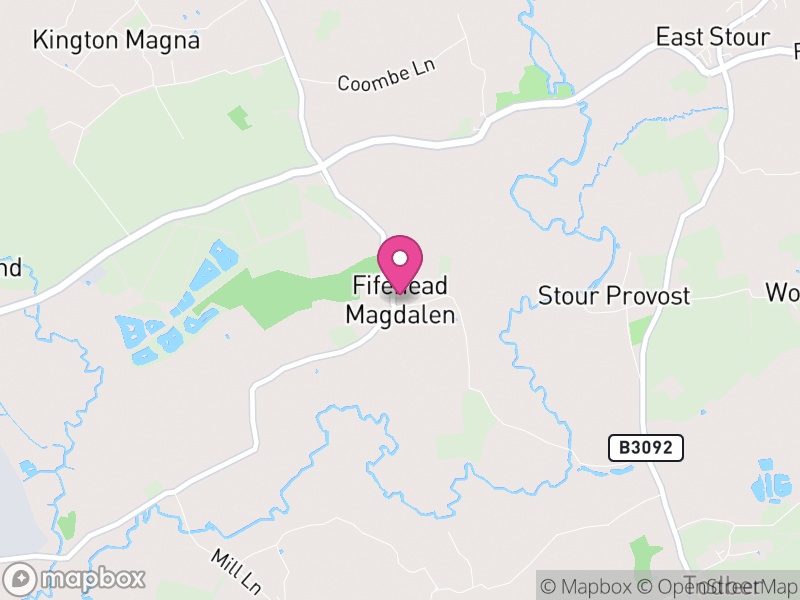 Map of Fifehead Magdalen, Dorset