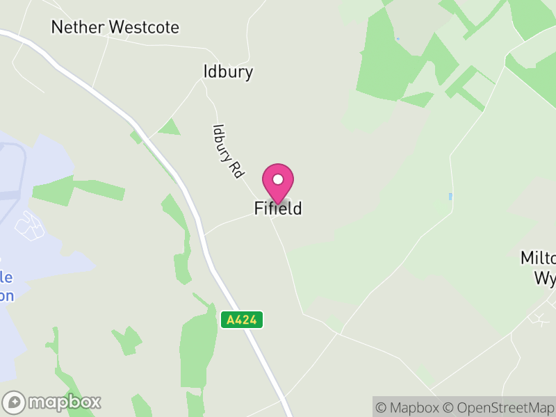 Map of Fifield, West Oxfordshire