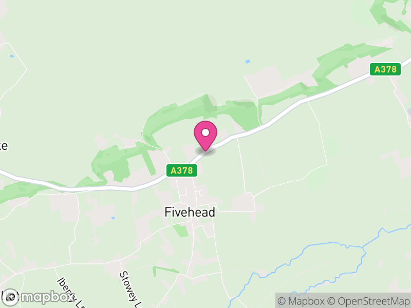Map of Fivehead, Somerset