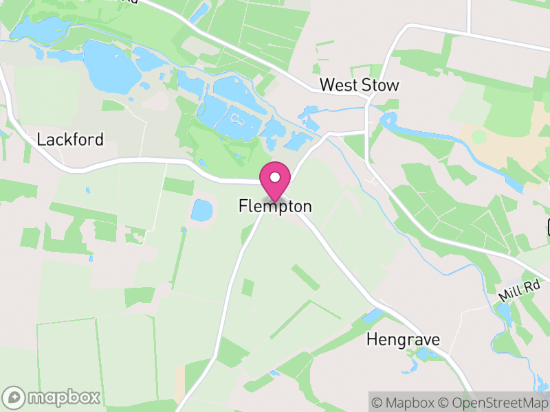 Map of Flempton, West Suffolk