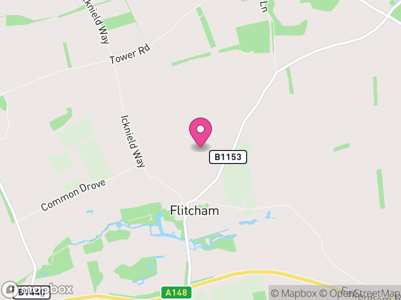 Map of Flitcham with Appleton, King's Lynn and West Norfolk