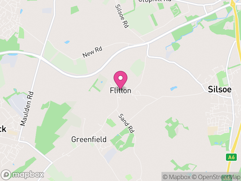 Map of Flitton and Greenfield, Central Bedfordshire