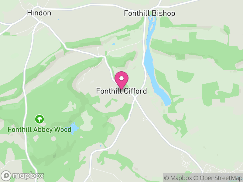 Map of Fonthill Gifford, Wiltshire