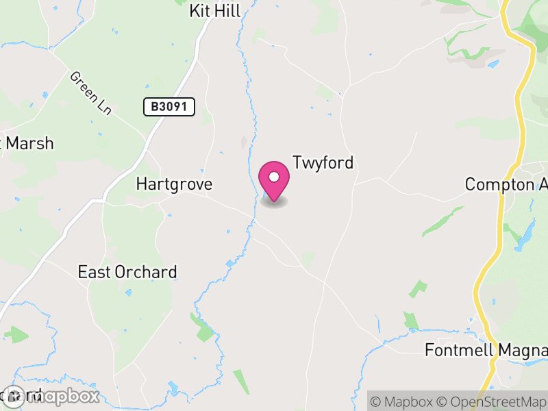 Map of Fontmell Magna, Dorset