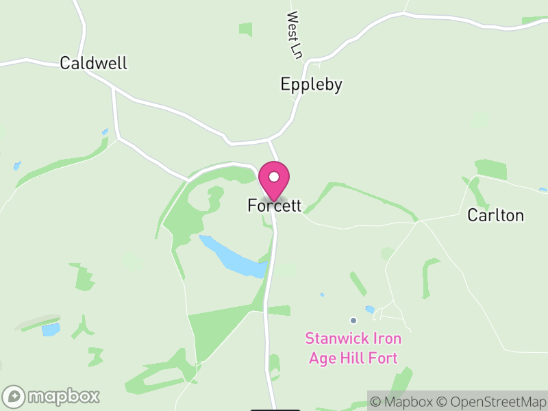 Map of Forcett, North Yorkshire