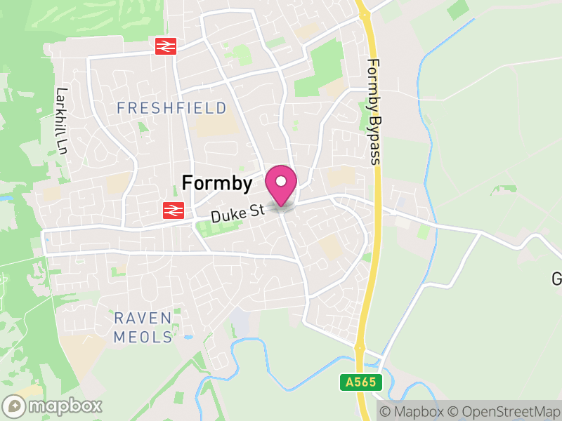 Map of Formby, Sefton
