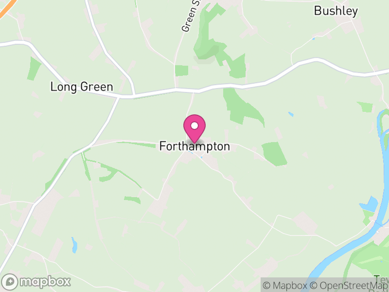 Map of Forthampton, Tewkesbury