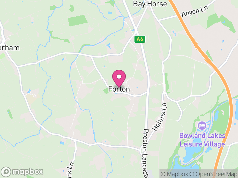 Map of Forton, Wyre