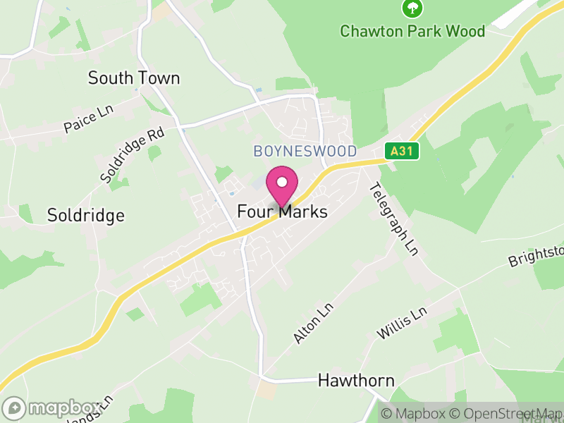 Map of Four Marks, East Hampshire