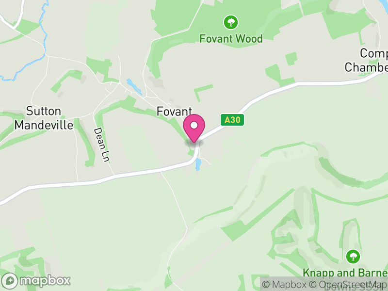 Map of Fovant, Wiltshire