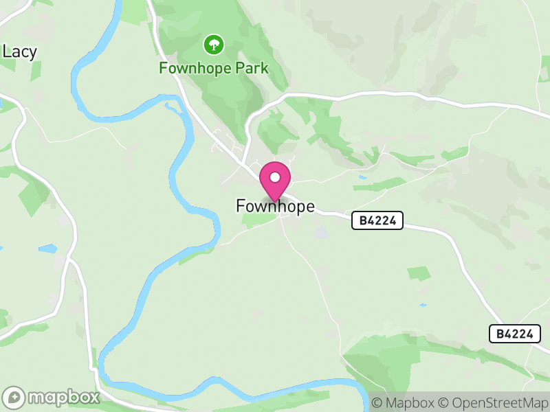 Map of Fownhope, Herefordshire