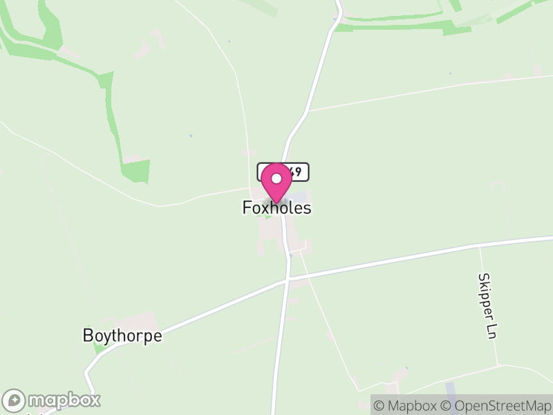 Map of Foxholes, North Yorkshire