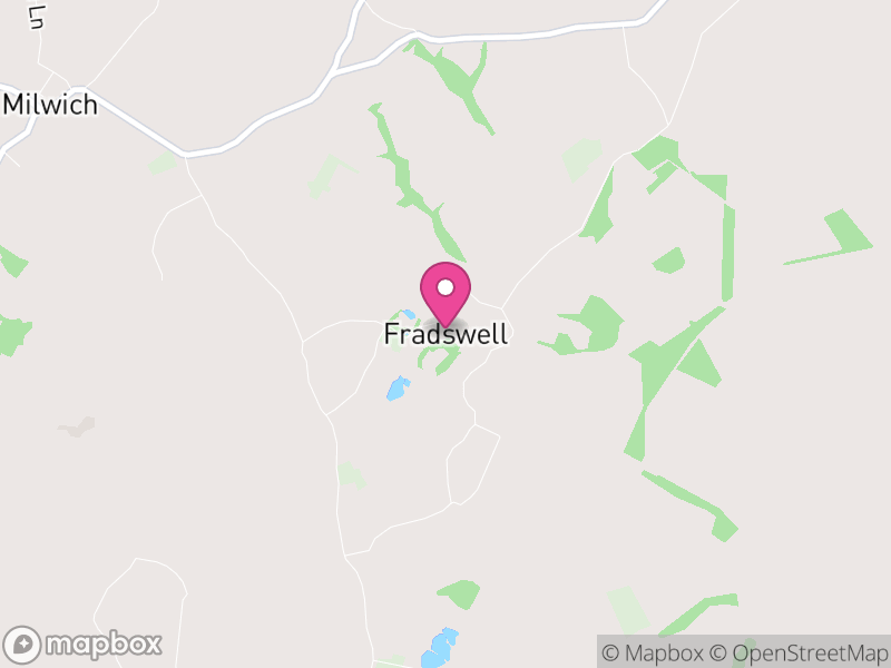Map of Fradswell, Stafford