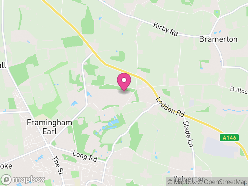 Map of Framingham Pigot, South Norfolk