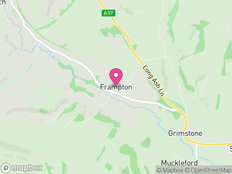 Map of Frampton, Dorset