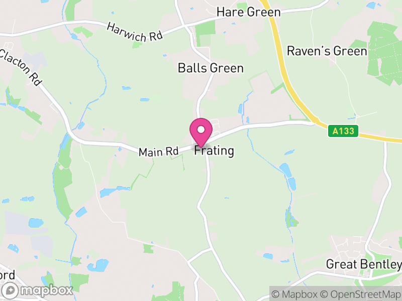 Map of Frating, Tendring