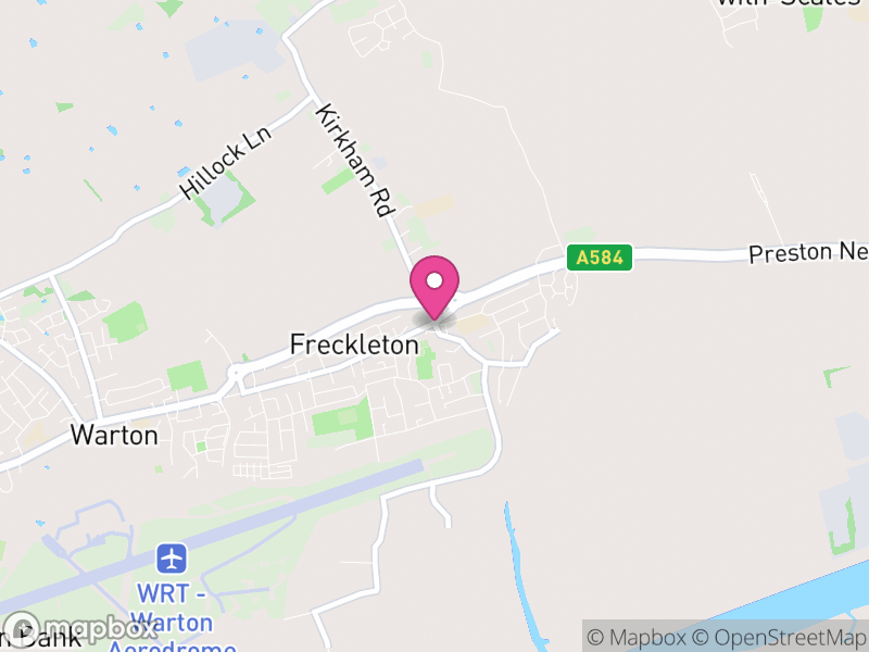 Map of Freckleton, Fylde