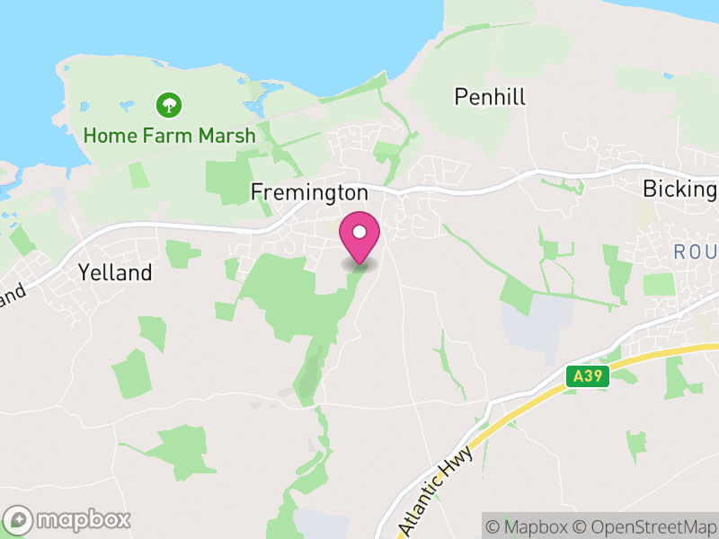 Map of Fremington, North Devon