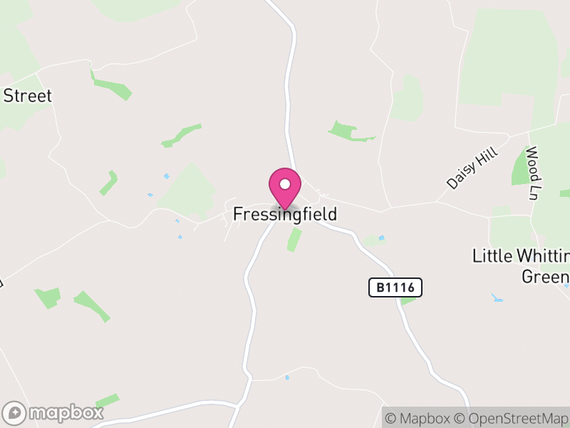 Map of Fressingfield, Mid Suffolk