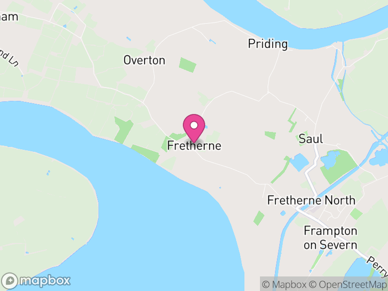 Map of Fretherne with Saul, Stroud