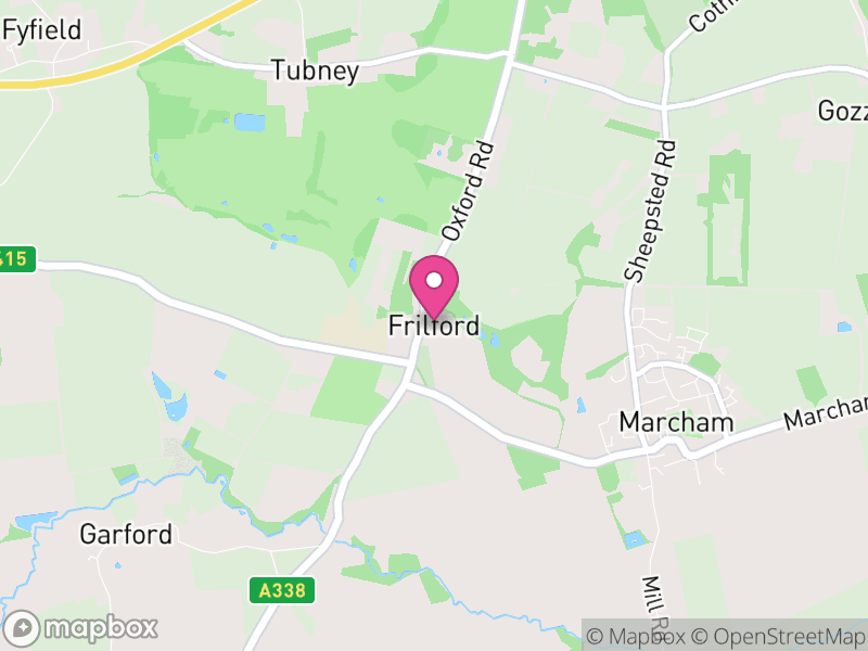 Map of Frilford, Vale of White Horse