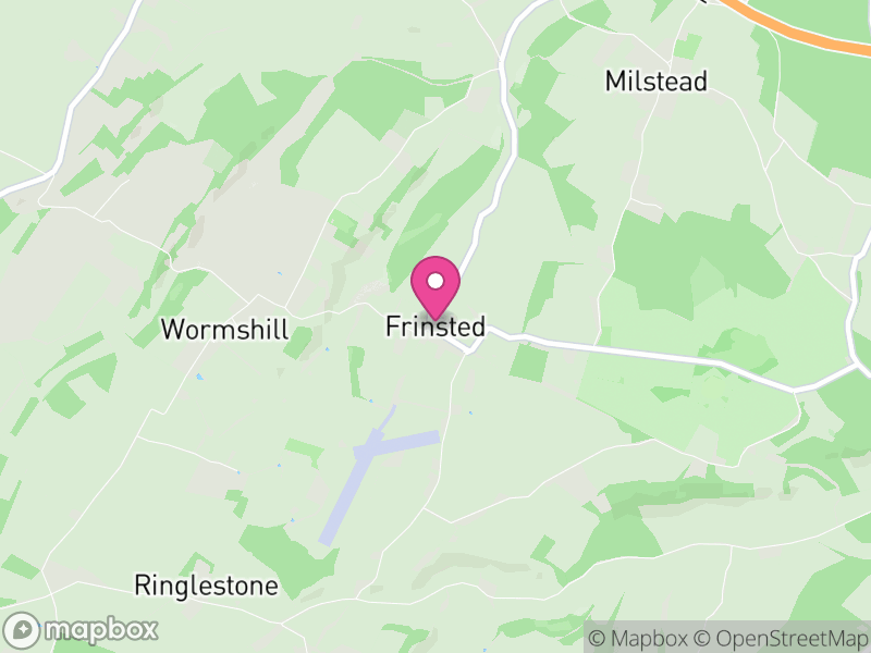 Map of Frinsted, Maidstone