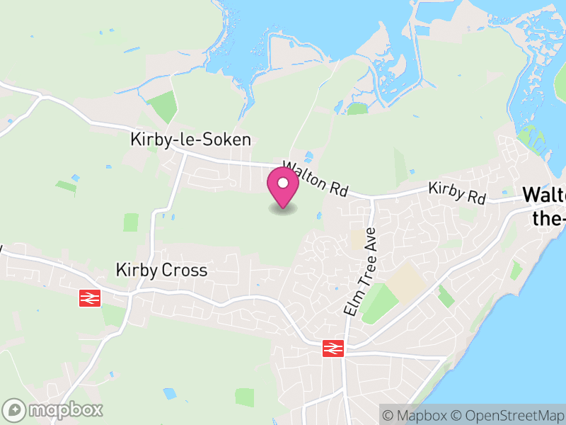 Map of Frinton and Walton, Tendring