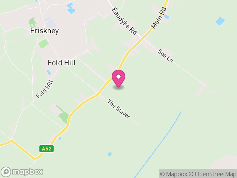 Map of Friskney, East Lindsey