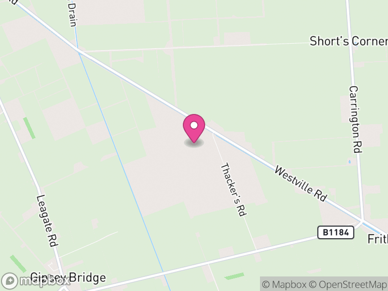 Map of Frithville and Westville, East Lindsey