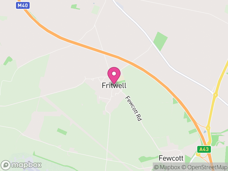 Map of Fritwell, Cherwell