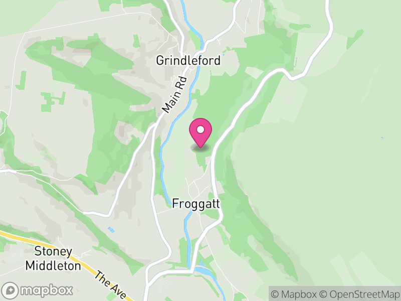 Map of Froggatt, Derbyshire Dales
