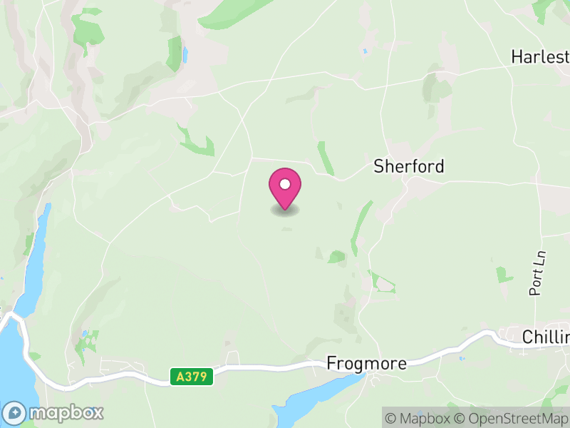 Map of Frogmore and Sherford, South Hams