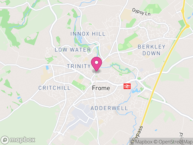 Map of Frome, Somerset