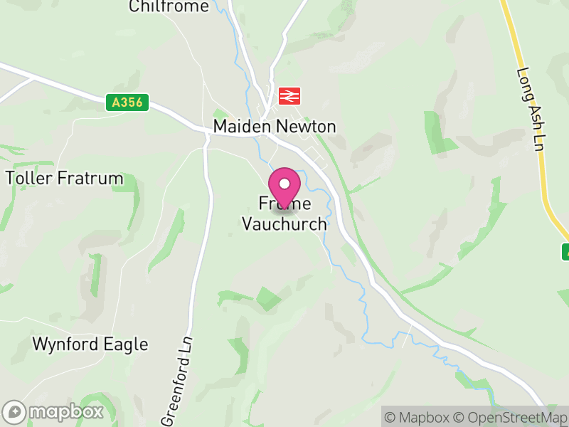 Map of Frome Vauchurch, Dorset