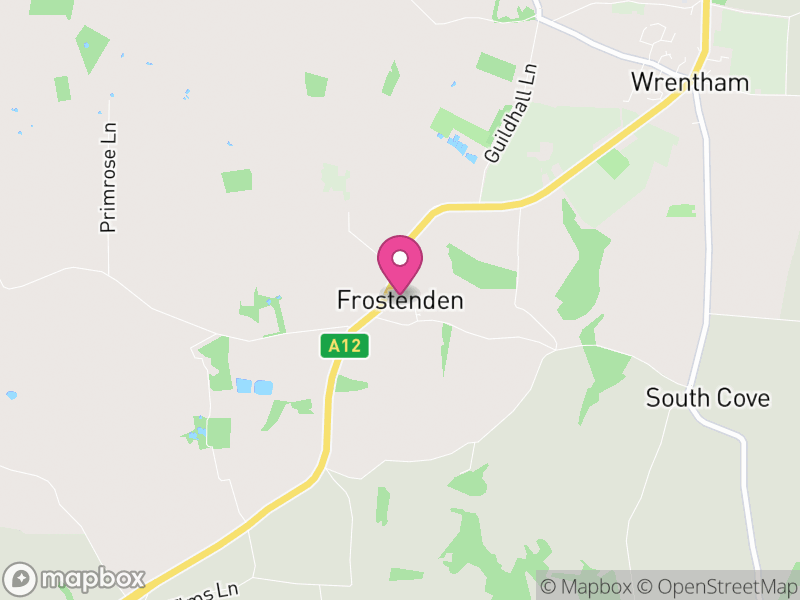Map of Frostenden, East Suffolk