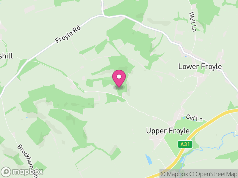 Map of Froyle, East Hampshire